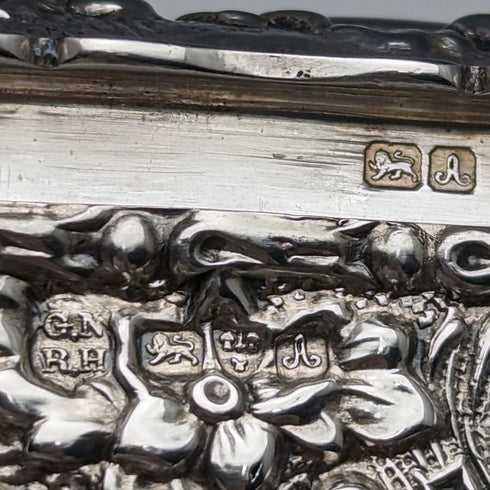 1901年 英国アンティーク 純銀製ボックス 71g George Nathan